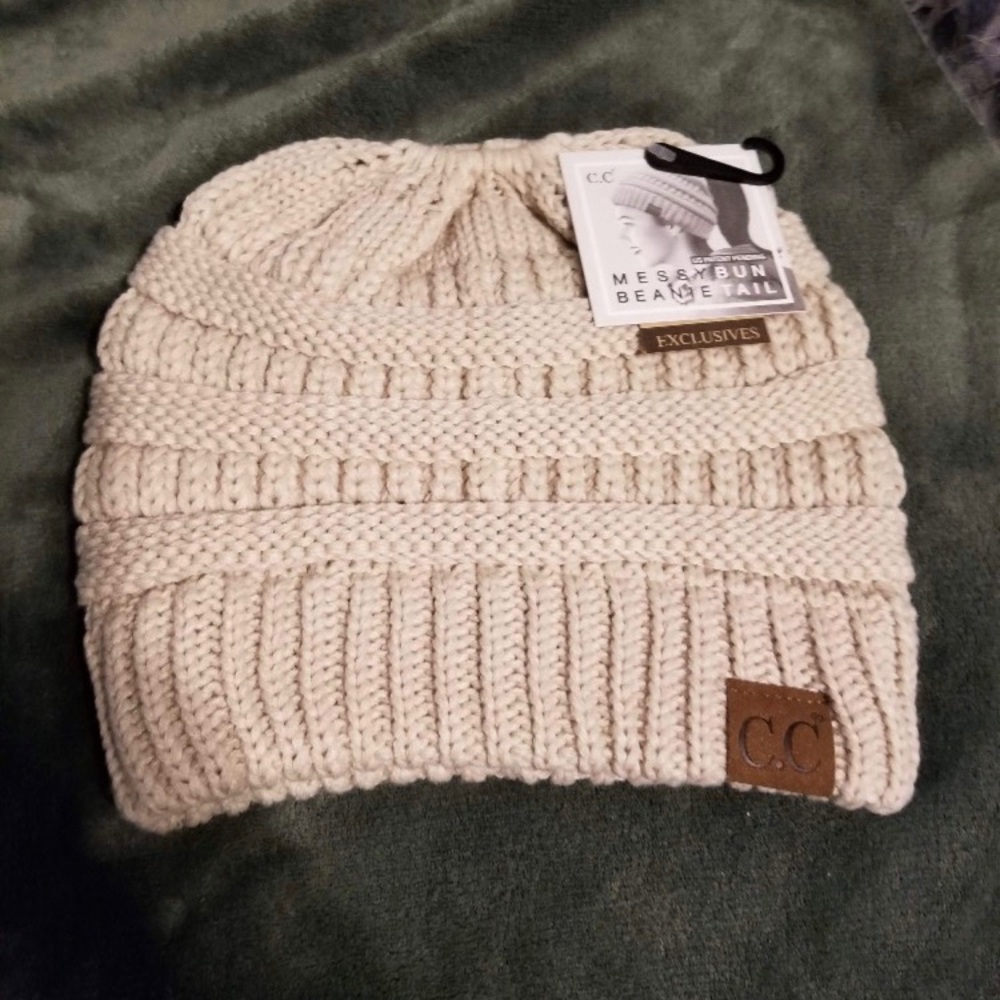 Messy Bun Beanies